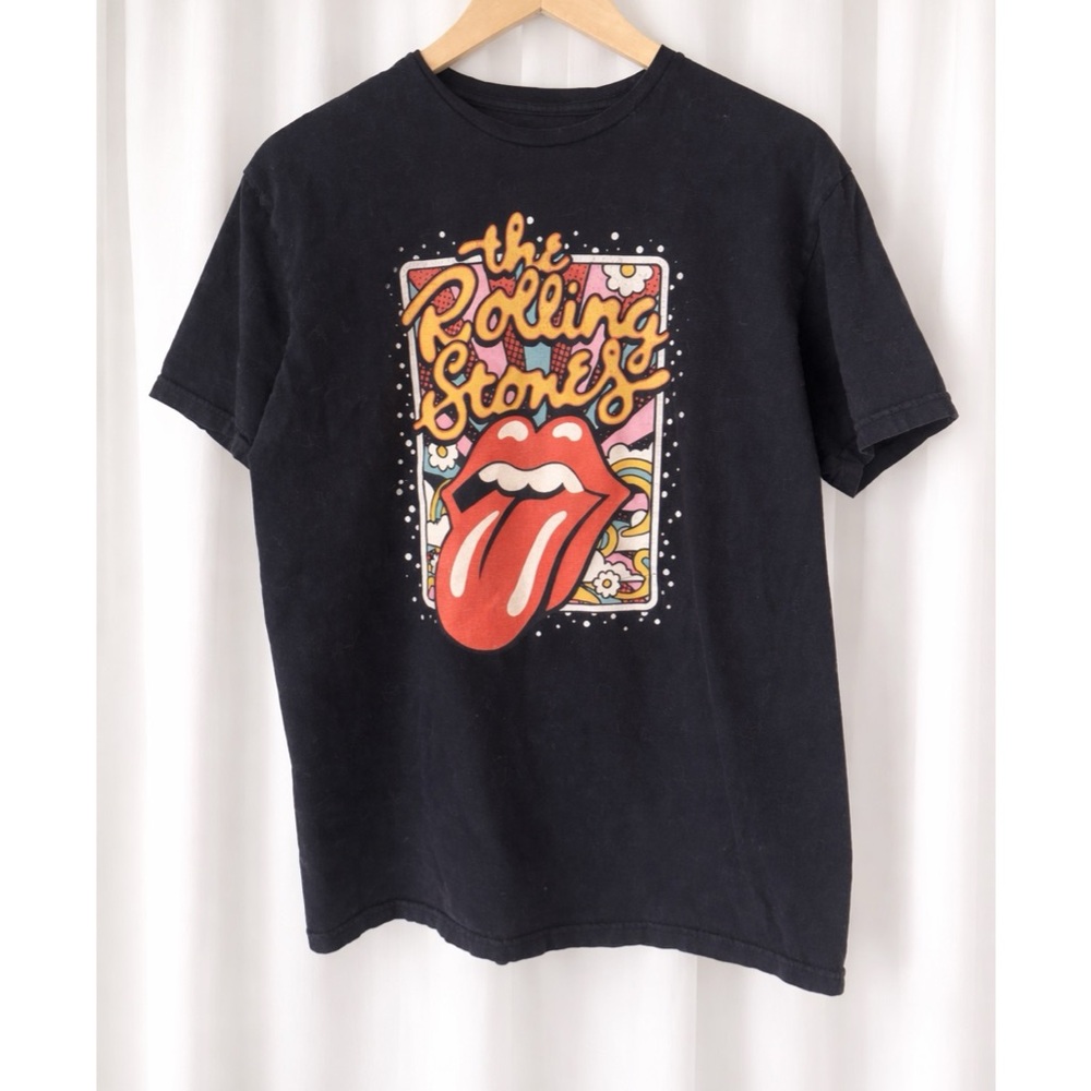 The Rolling Stones Black Cotton Tee - Size L
